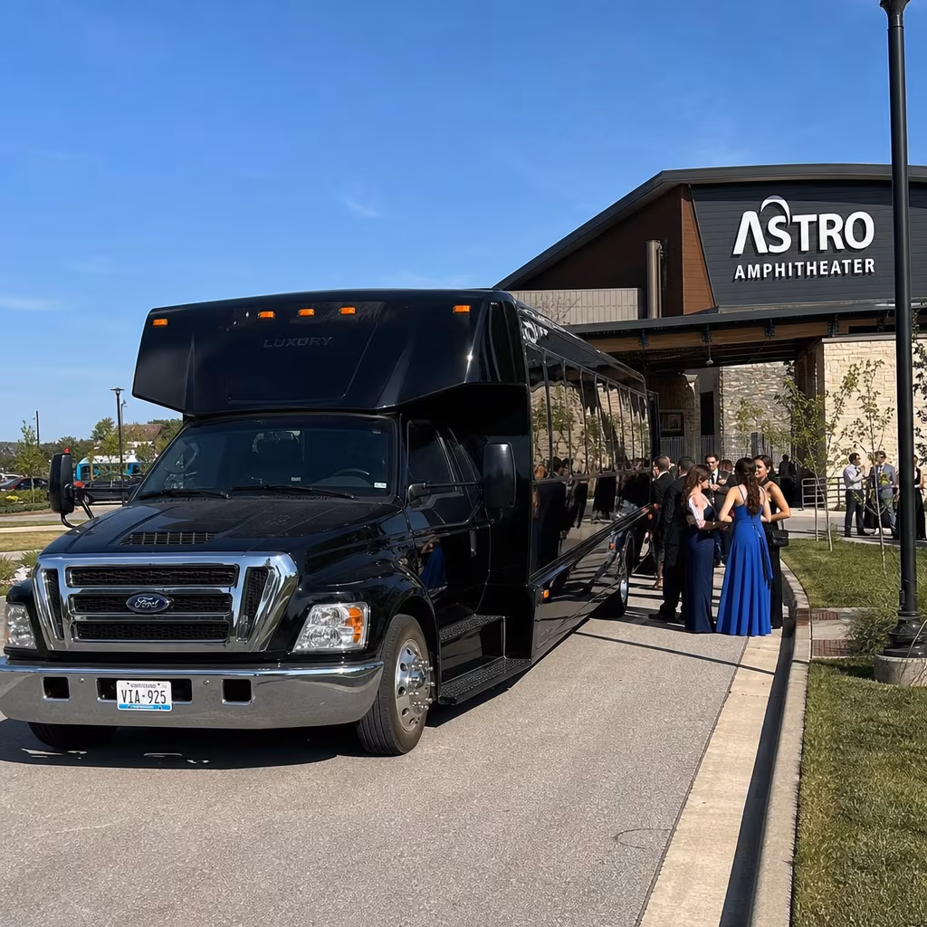 Rent a Bus to Astro Amphitheater in La Vista