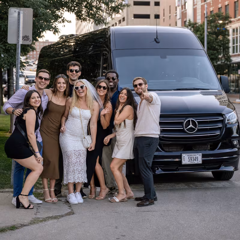 Omaha Bachelor & Bachelorette Transportation fleet vehicle