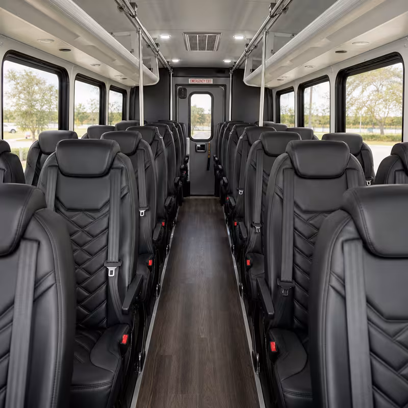 15-35 Passenger Minibus Inside