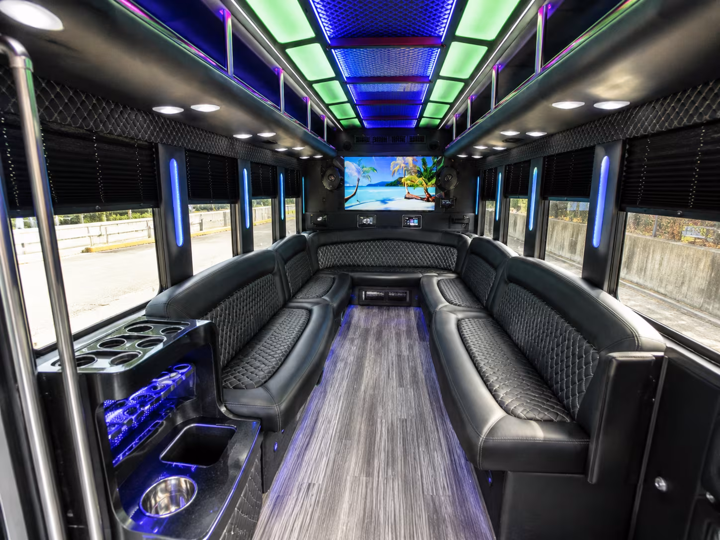 Omaha Bachelor & Bachelorette Transportation party bus exterior