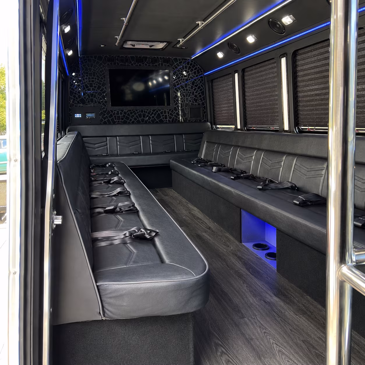 Omaha Concert & Music Festival Transportation party bus interior