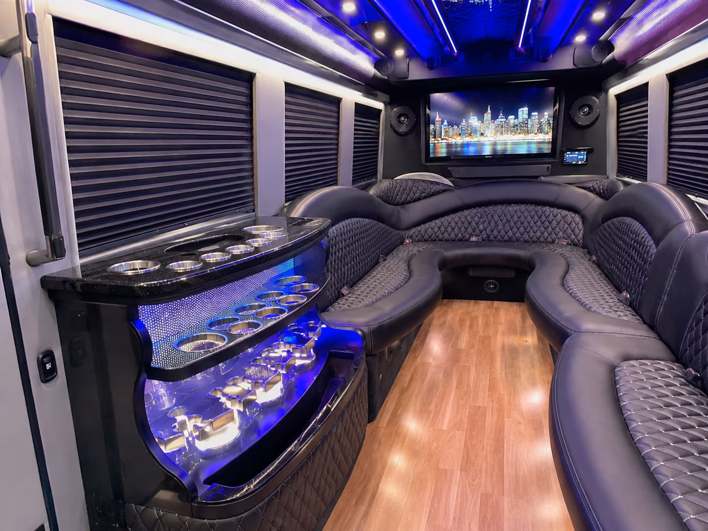 Omaha Private Event Transportation party bus exterior