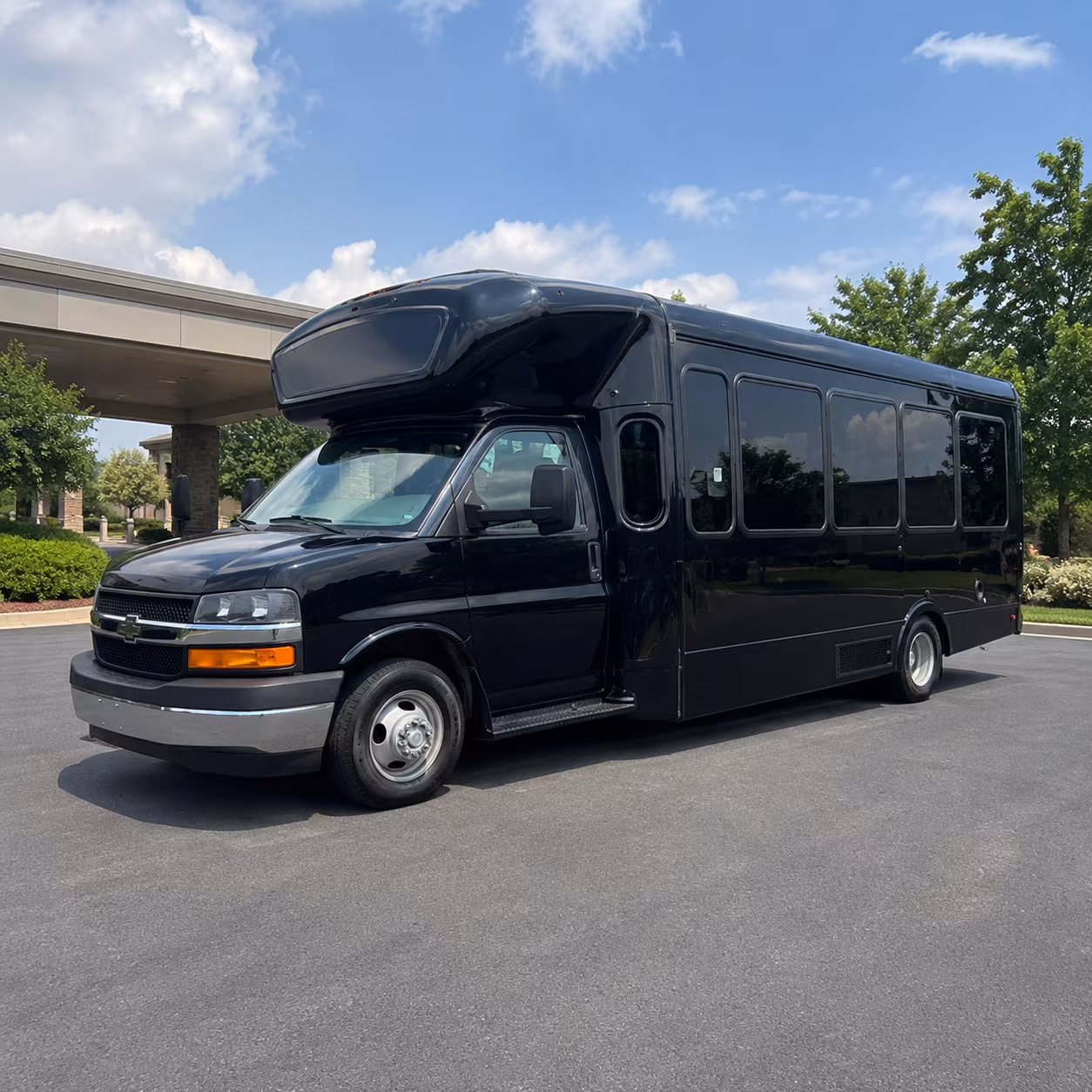 Omaha Prom & Homecoming Transportation party bus exterior