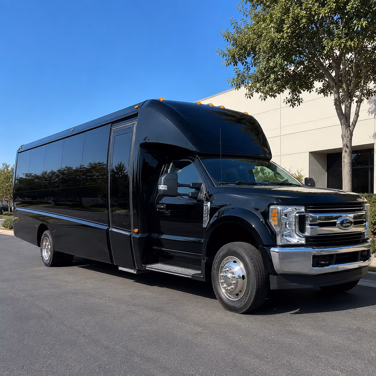 Omaha School Event Transportation party bus exterior