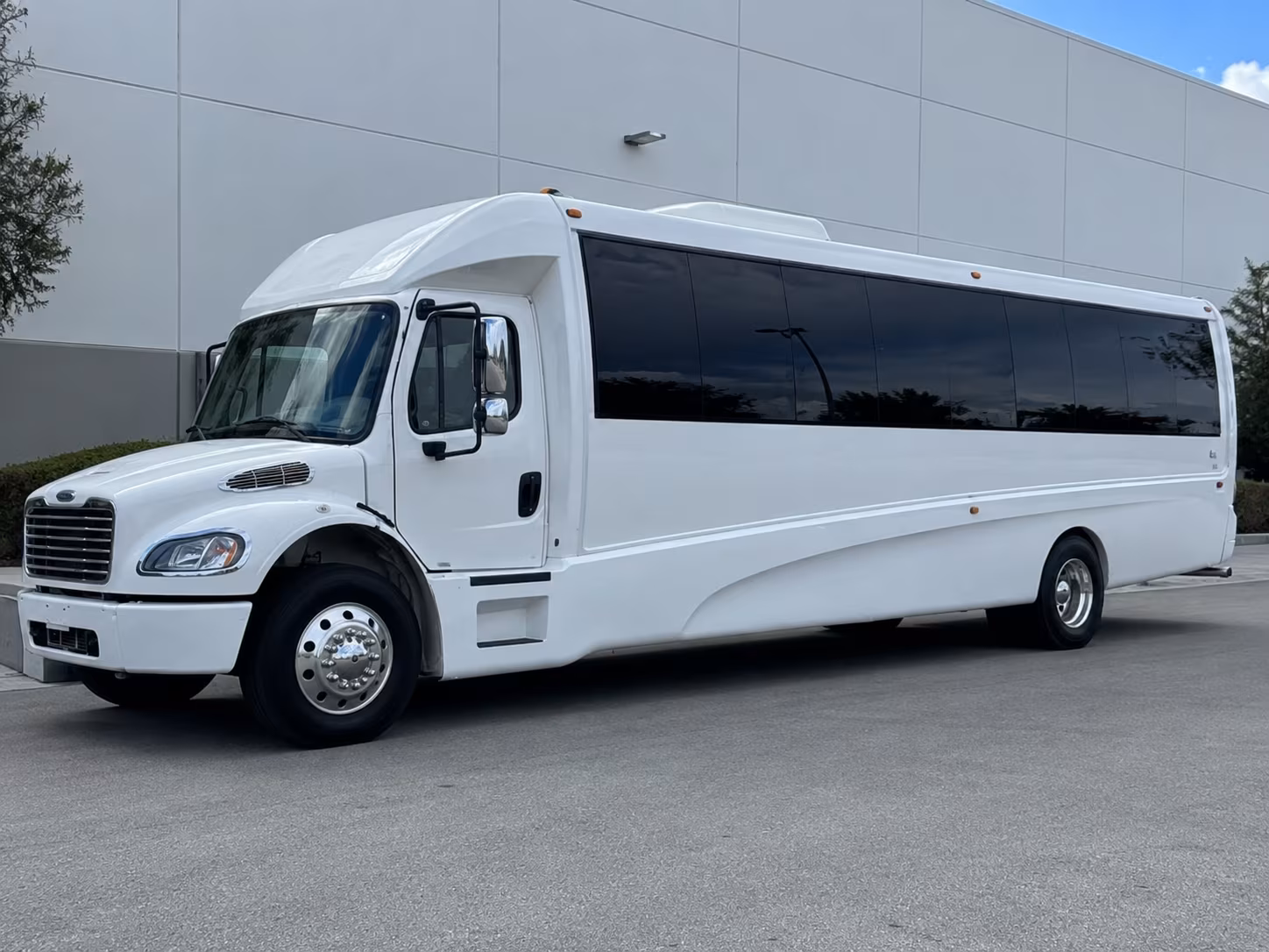 Omaha Sporting Event Transportation party bus exterior