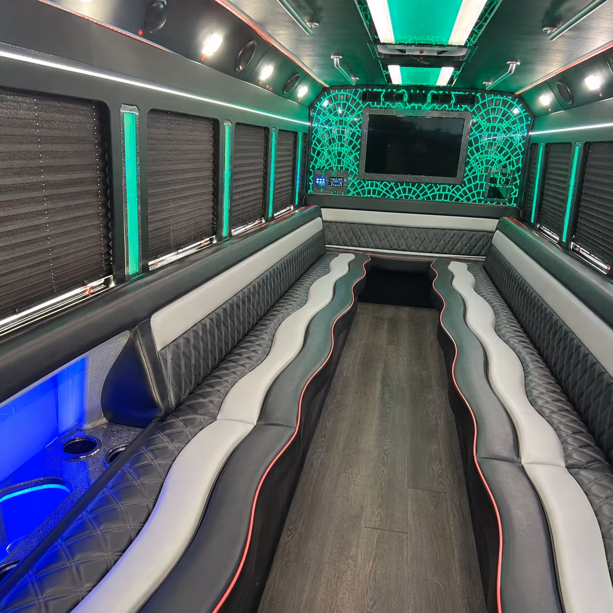 Omaha Sporting Event Transportation party bus exterior