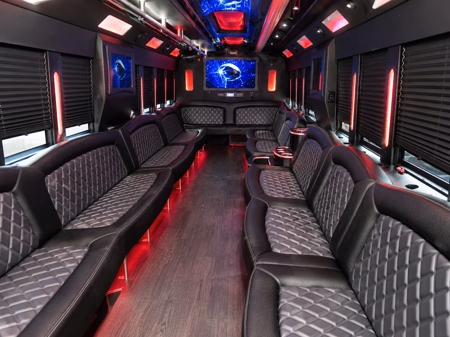 Omaha Wedding Transportation party bus exterior