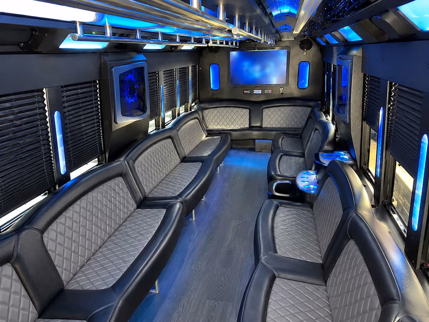 Omaha Wedding Transportation party bus exterior