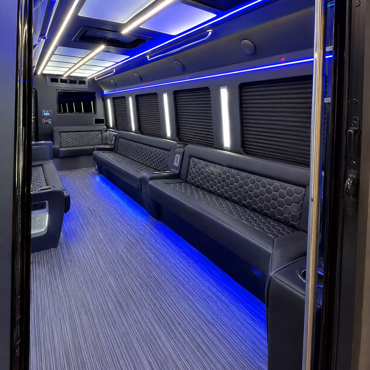 Omaha Wedding Transportation party bus exterior