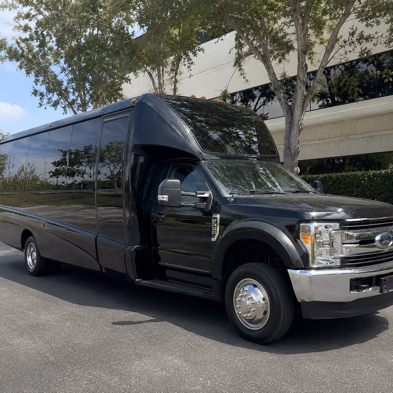 Omaha Wedding Transportation party bus exterior