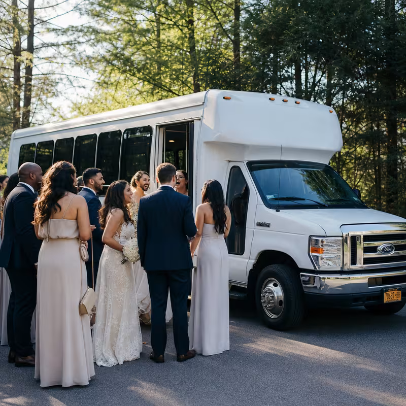 Omaha Wedding Transportation fleet vehicle